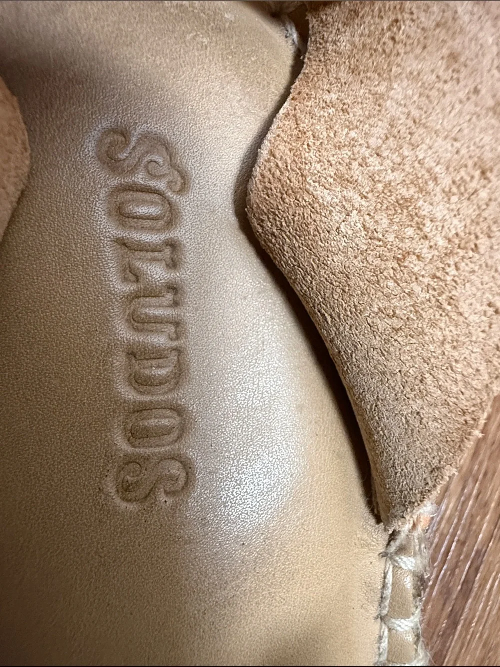 Soludos Tan Leather Ankle-Strap Espadrille Sandals